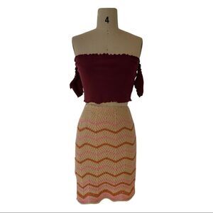 B1 Honey Punch Knitted Skirt in Large